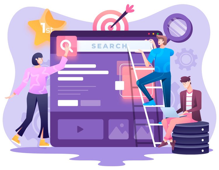 Gente armando el seo de una pagina